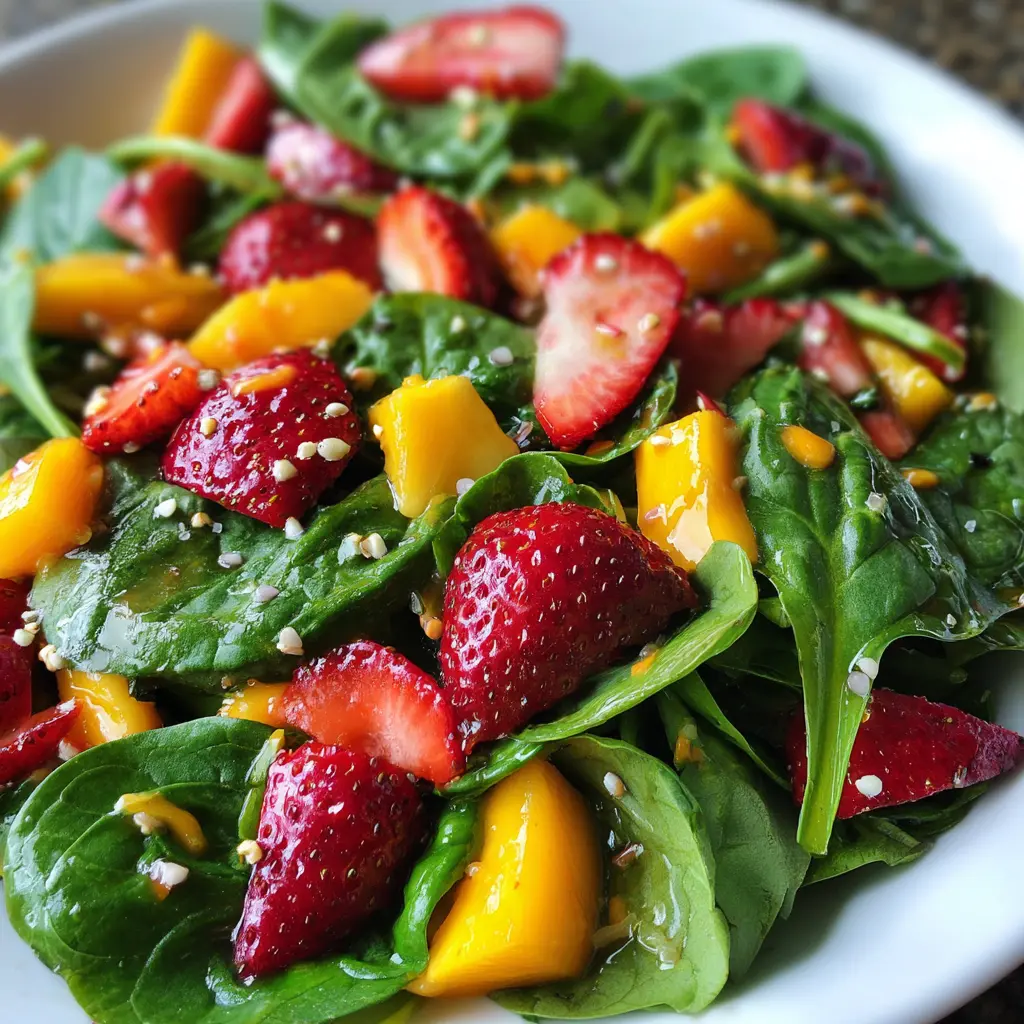 The Versatile Strawberry Mango Spinach Salad: Easy Customization & Taste